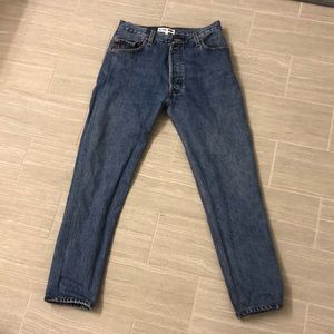 Re/Done Levi’s High Rise Ankle Crop, Sz. 26